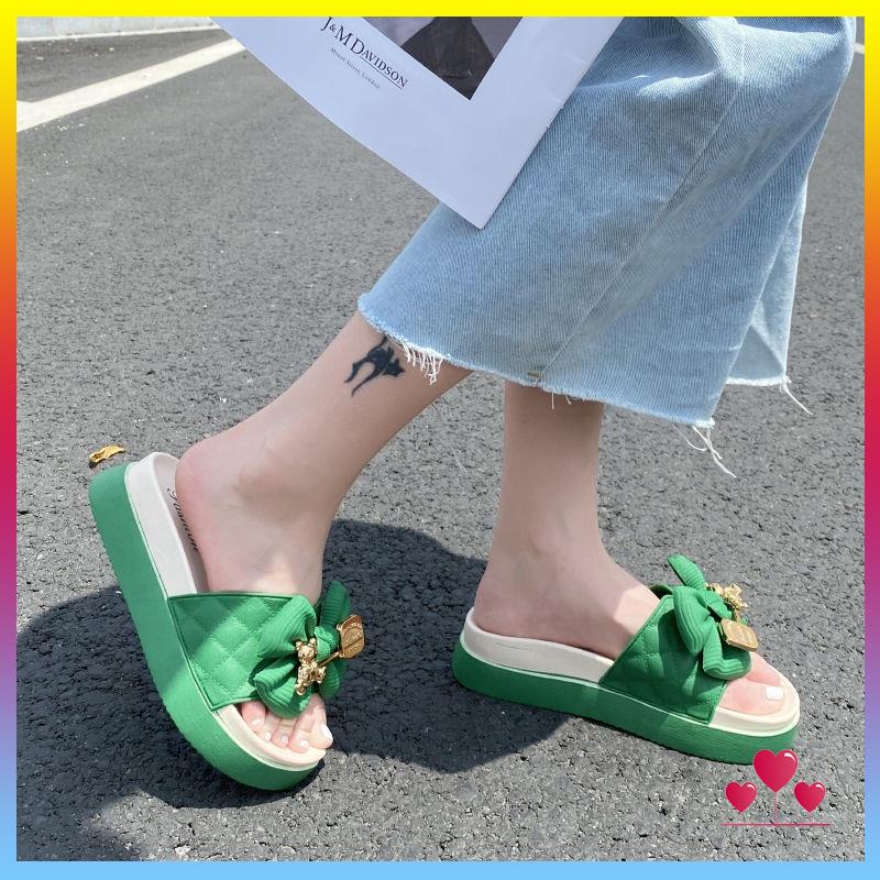 Dép Đế Dày Thời Trang Mùa Hè Hàn Quốc Cho Nữ