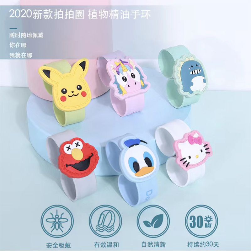 Vòng Đeo Tay Đuổi Muỗi Hình Hoạt Hình Dễ Thương Cho Người Lớn Và Trẻ Em