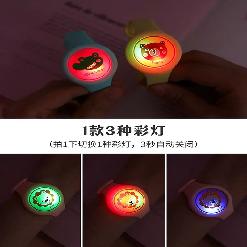 Vòng Đeo Tay Chống Muỗi Màu Dạ Quang Họa Tiết Hoạt Hình Cho Người Lớn Và Trẻ Emmos