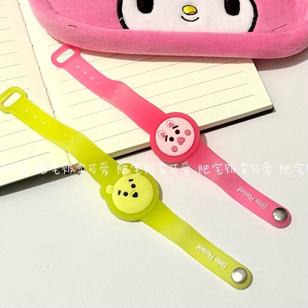 Vòng Tay Chống Muỗi Hình Gấu Pooh Đáng Yêu Cho Học Sinh Hoạt Hình Ngoài Trời mos