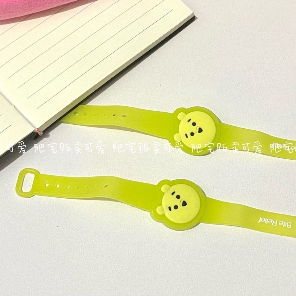 Vòng Tay Chống Muỗi Hình Gấu Pooh Đáng Yêu Cho Học Sinh Hoạt Hình Ngoài Trời mos