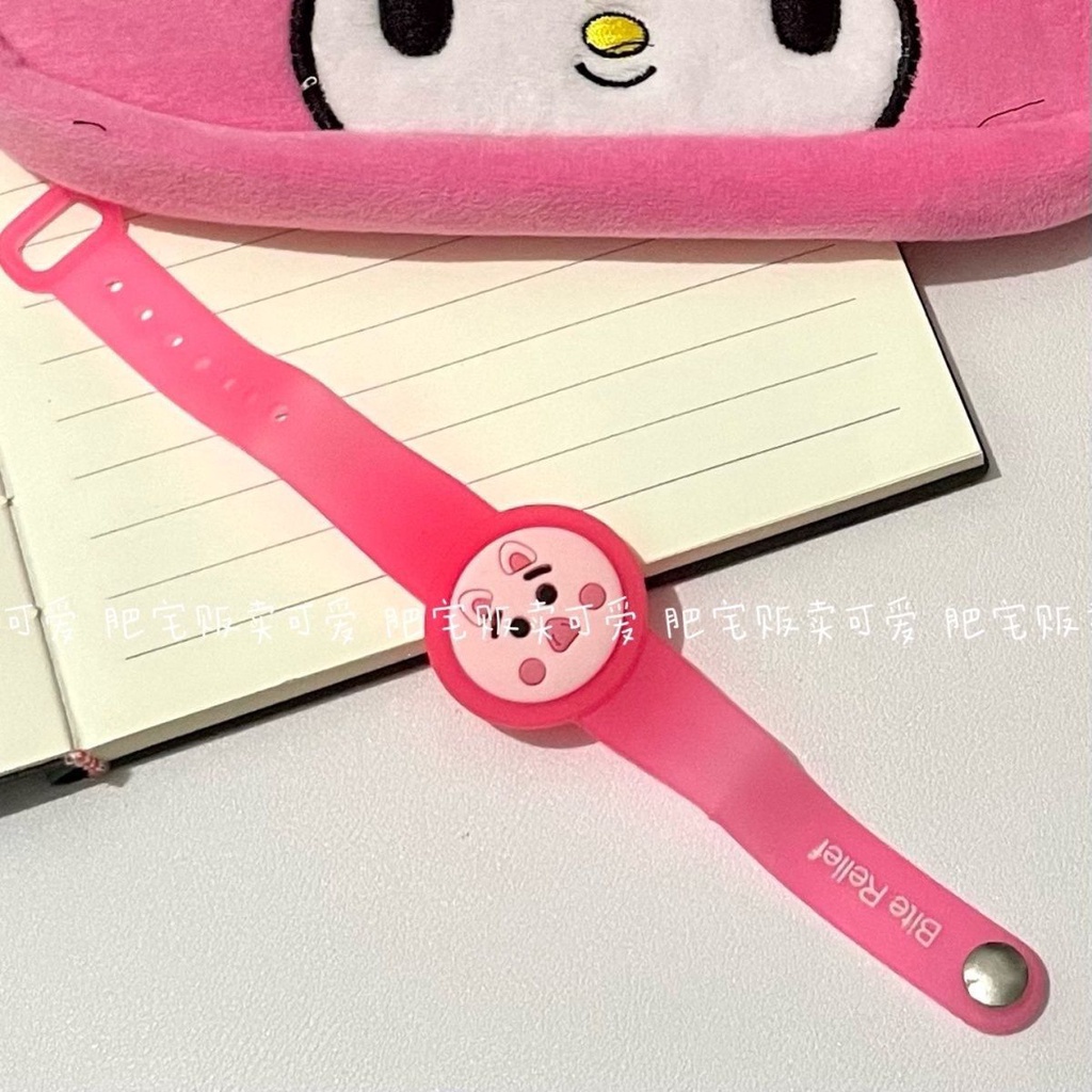 Vòng Tay Chống Muỗi Hình Gấu Pooh Đáng Yêu Cho Học Sinh Hoạt Hình Ngoài Trời mos