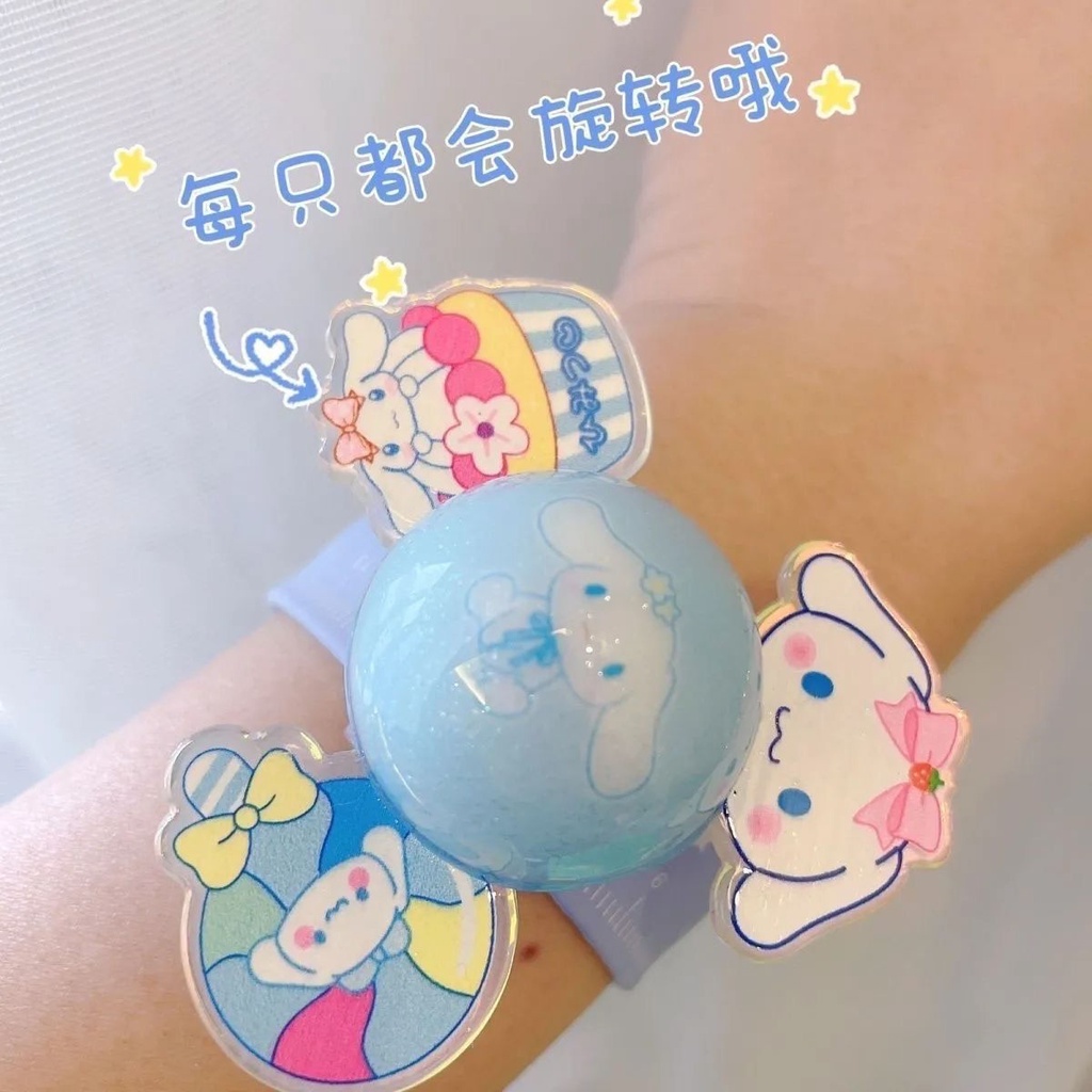 SANRIO Vòng Đeo Tay Đuổi Muỗi Hình Chú Chó Cinnamon Dạ Quang Dễ Thương