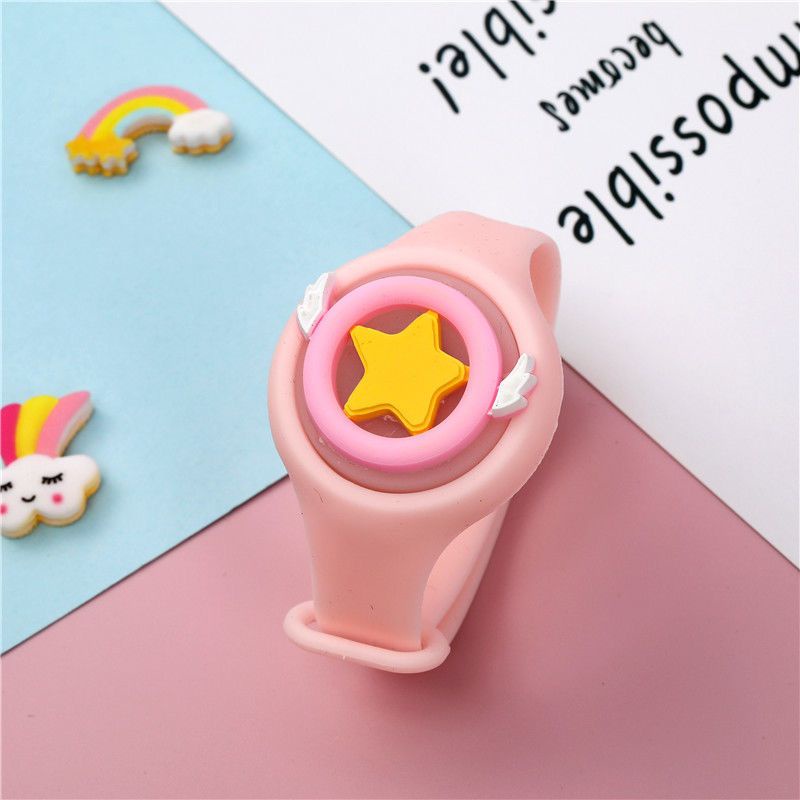 Vòng Đeo Tay Chống Muỗi Họa Tiết Hoạt Hình Lấp Lánh Dành Cho Mẹ Bầu Và Trẻ Em