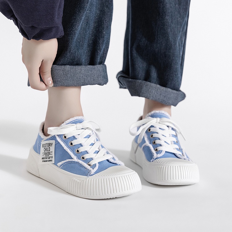 Giày Thể Thao Bằng Vải Canvas Đế Dày Thoáng Khí Phong Cách Mới Dép thời trang nữ