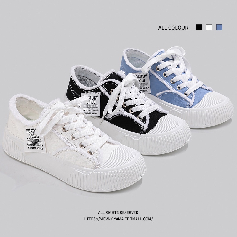 Giày Thể Thao Bằng Vải Canvas Đế Dày Thoáng Khí Phong Cách Mới Dép thời trang nữ