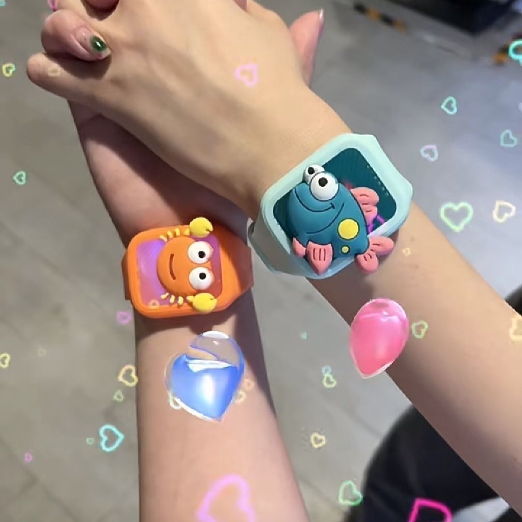 Vòng Tay Chống Muỗi Họa Tiết Hoạt Hình Màu Dạ Quang Thời Trang Mùa Hè esse