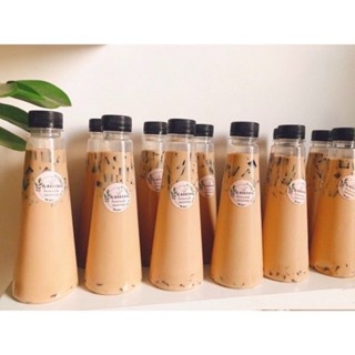 (SET 30-50-100) Chai Nhựa Tam Giác Đựng Trà Sữa - Chai Hình Tháp Đã Kèm Nắp