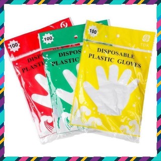 Set 100 gang tay nilon, bao tay nilon dùng 1 lần tiện dụng - lemarsx