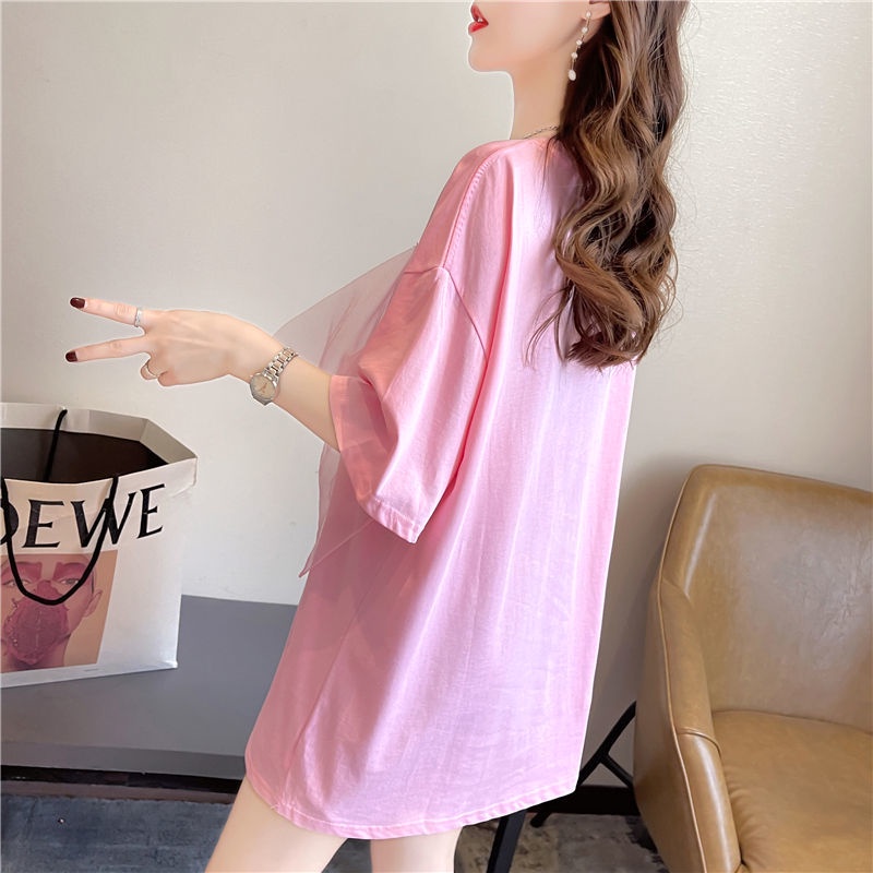 Áo Thun Tay Ngắn Phong Cách Phương Tây Size Lớn Thiết Kế Mới