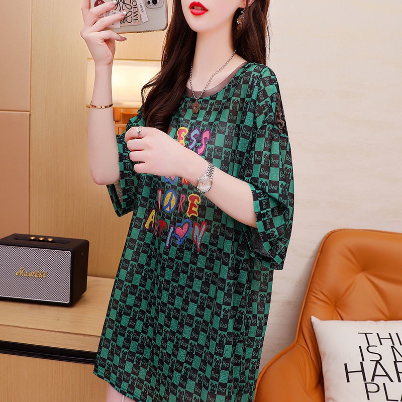 Áo Thun Tay Ngắn Phối Ren Thời Trang Mùa Hè Mới Cho Nữ