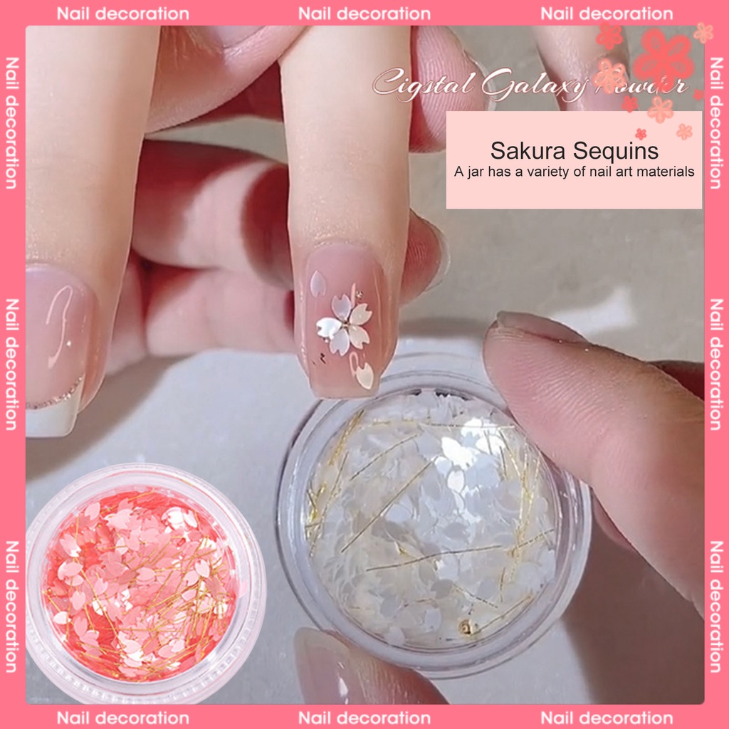 1 Hộp Sequin Siêu Mỏng Lấp Lánh Trang Trí Móng Tay
