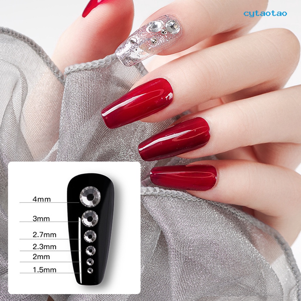 Hộp 1688 Hạt Đá 6 Ngăn Dùng Trang Trí Móng Tay / Kính DIY