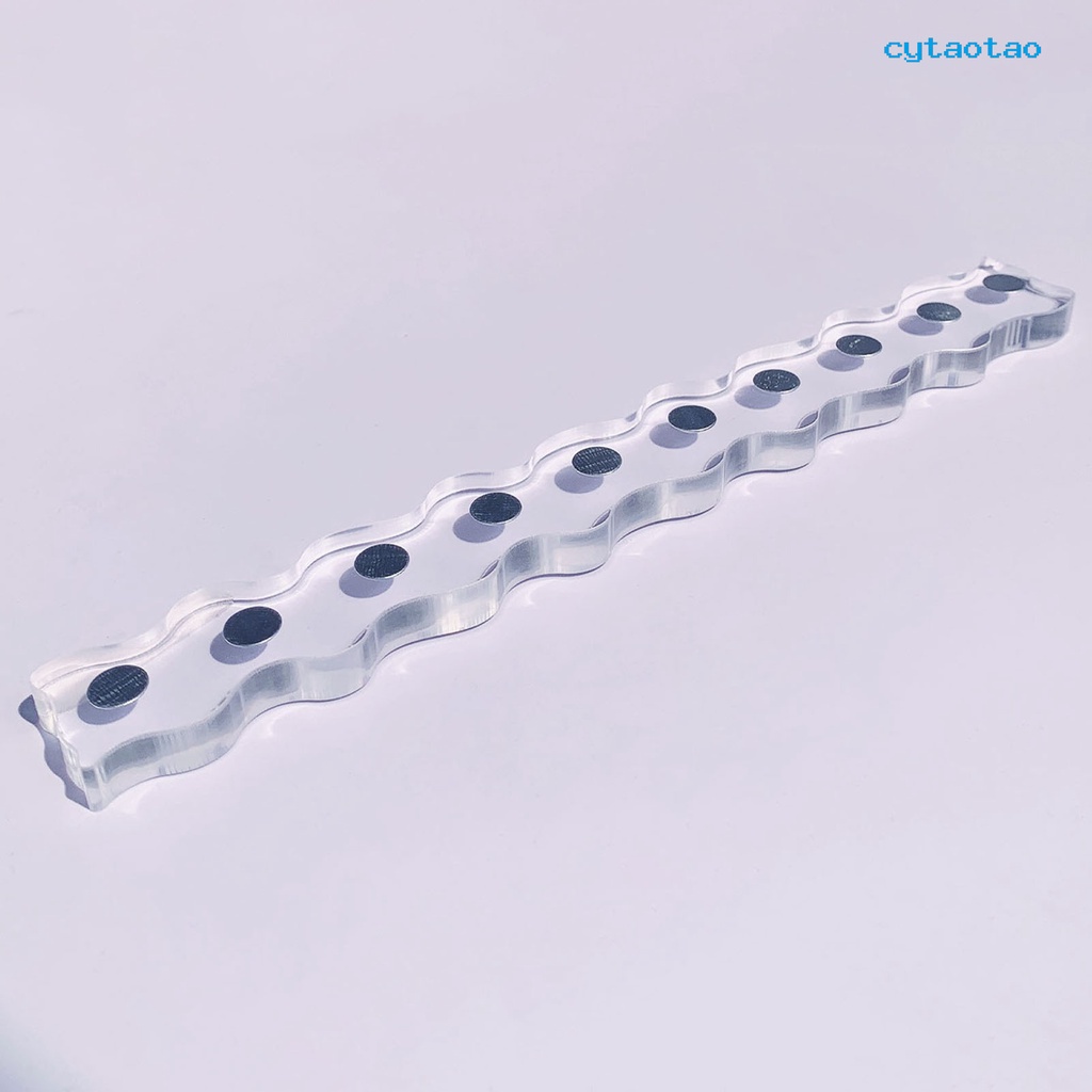 Đế Trưng Bày Móng Tay Giả Hình Sóng Nhiều Màu / Trong Suốt