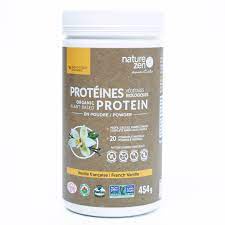 Bột Protein Thực Vật Hữu Cơ Vị Vani, Organic Plant-Based Protein Powder, French Vanilla (454g) - NATURE ZEN