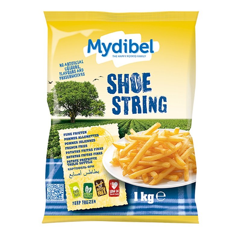 (Ship2h) Khoai Tây Đông Lạnh Cắt Dài, Shoe String French Fries (1kg) - MYDIBEL