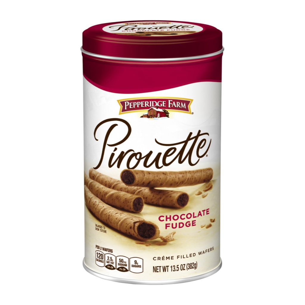 Bánh Quế Socola, Pirouette, Créme Filled Wafers, Chocolate Fudge, 13.5 oz  - PEPPERIDGE FARM