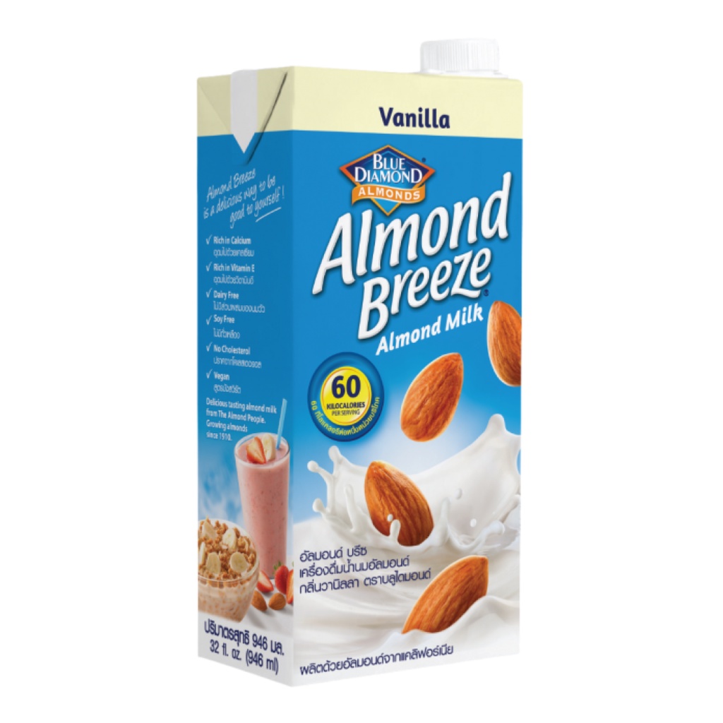 Sữa Hạnh Nhân Vani, Almond Breeze, Almond Milk, Vanilla (946ml) - BLUE DIAMOND ALMONDS