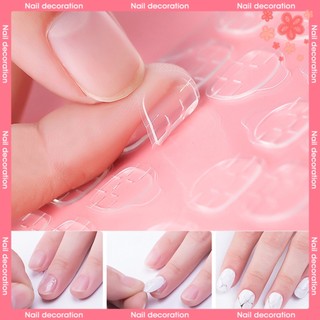 Set 120 băng keo dán móng tay giả trong suốt hai màu
