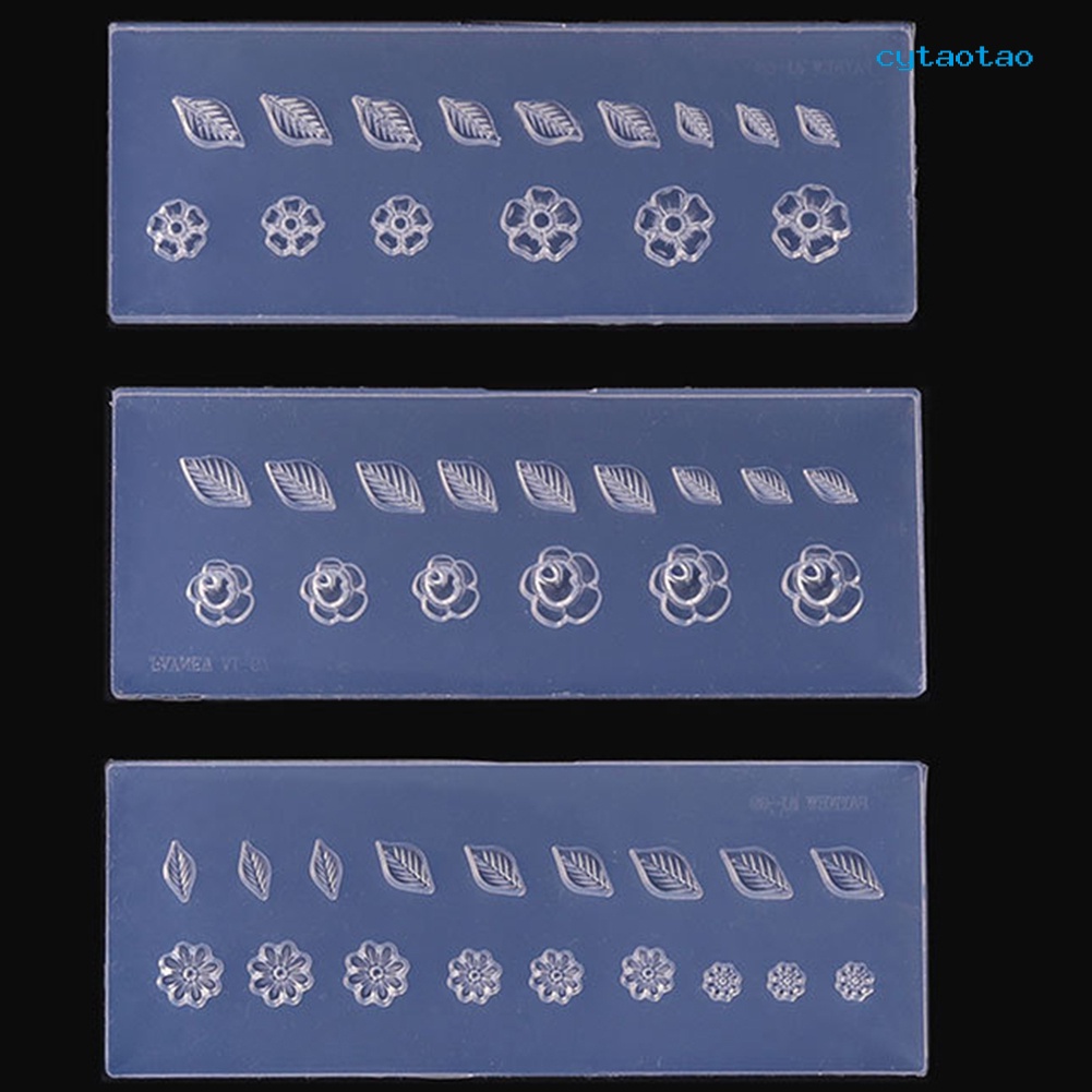 Khuôn Silicone Tạo Hình Lá Trang Trí Bánh DIY