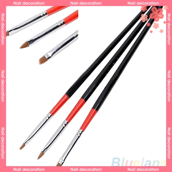 Set 3 Cọ Vẽ Móng Tay Nghệ Thuật