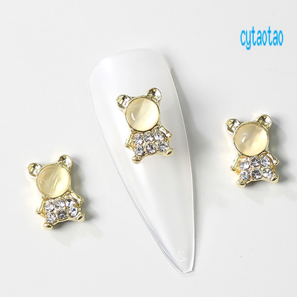 Set 10 Phụ Kiện Trang Trí Móng Tay Nhiều Hình Dạng Không Phai Màu Phong Cách Vintage Charms