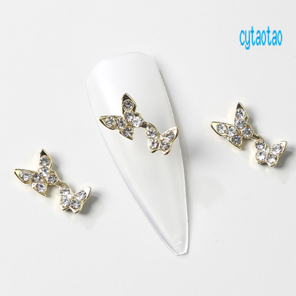 Set 10 Phụ Kiện Trang Trí Móng Tay Nhiều Hình Dạng Không Phai Màu Phong Cách Vintage Charms