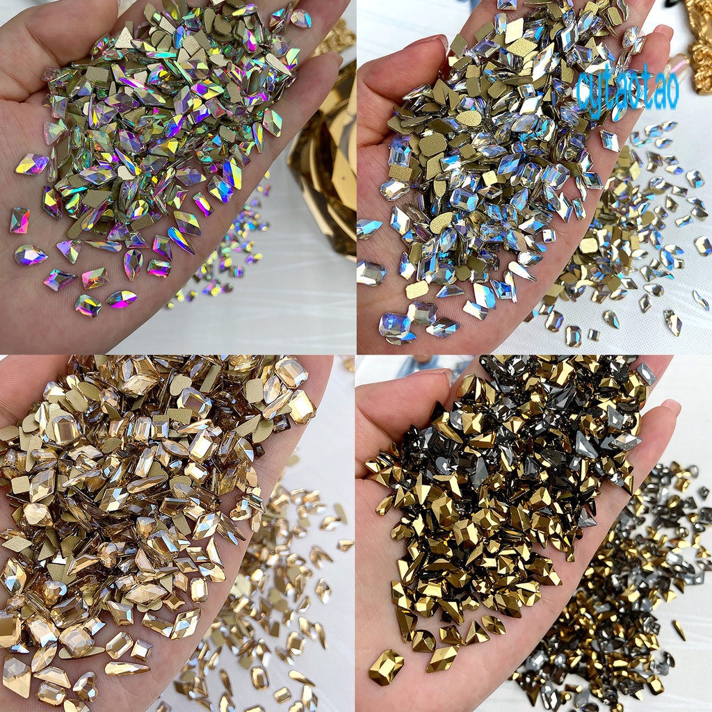 Túi 50 Phụ Kiện Đính Trang Trí Móng Tay 3D Lấp Lánh