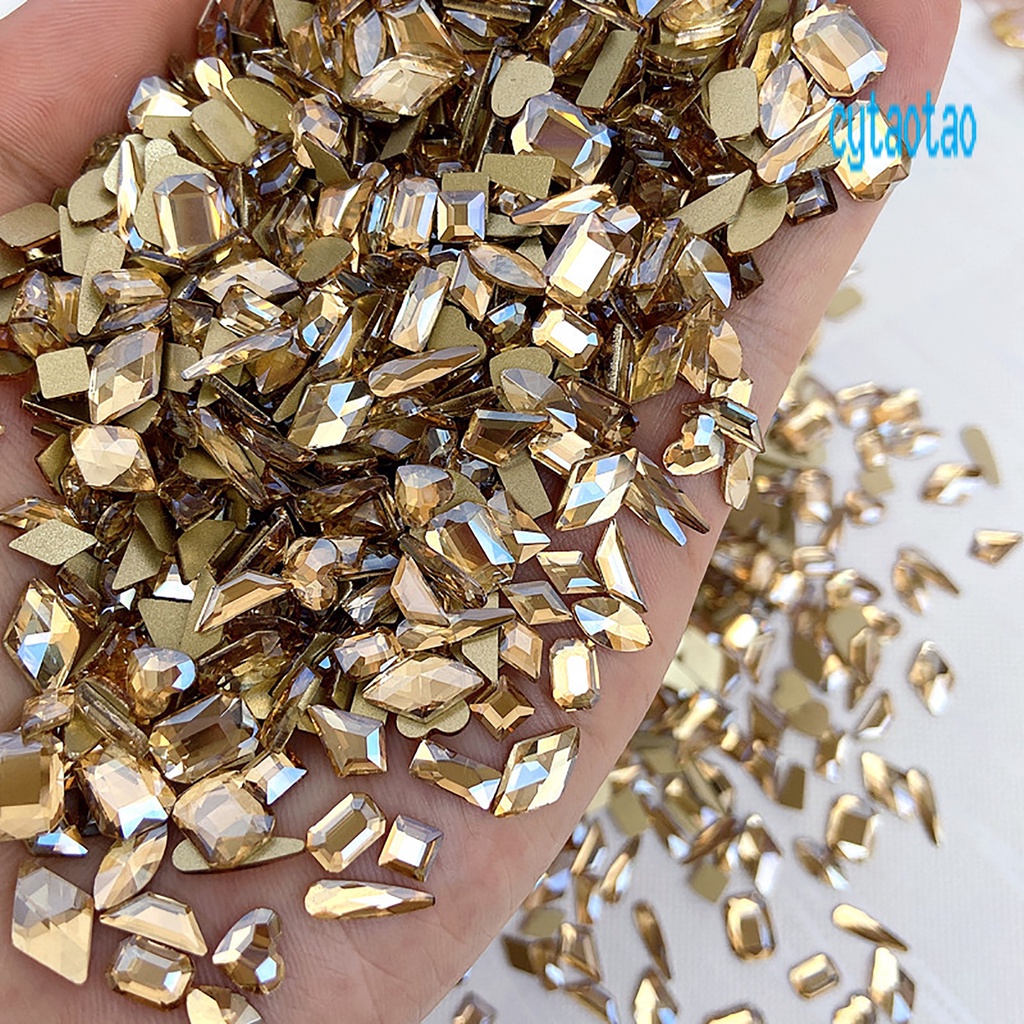 Túi 50 Phụ Kiện Đính Trang Trí Móng Tay 3D Lấp Lánh