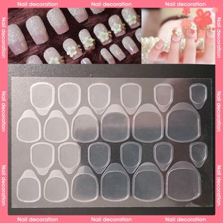 Bộ 24 miếng keo dán móng tay bằng silicone