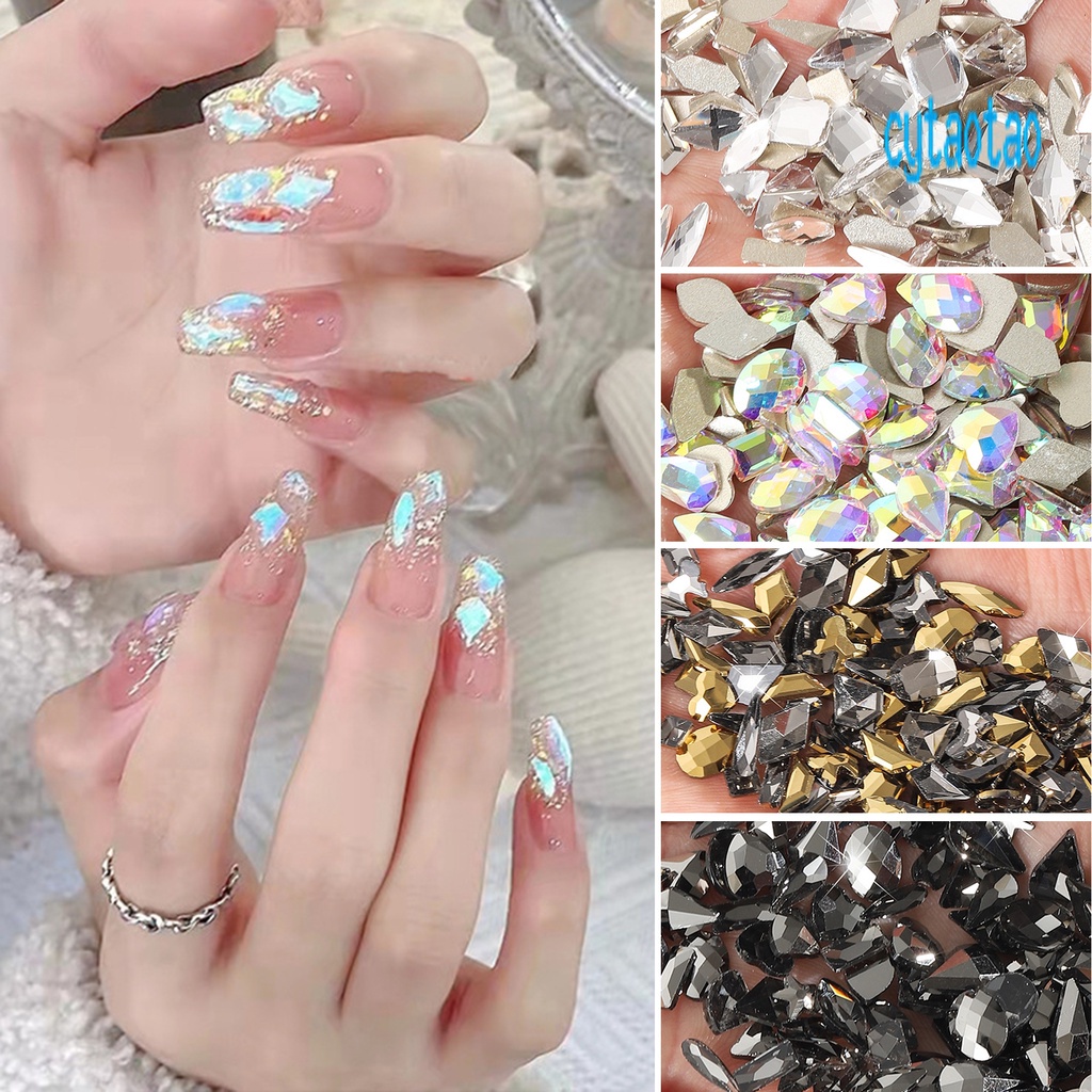 Set 100 Phụ Kiện Đính Trang Trí Móng Tay Siêu Nhẹ DIY Dành Cho Nữ