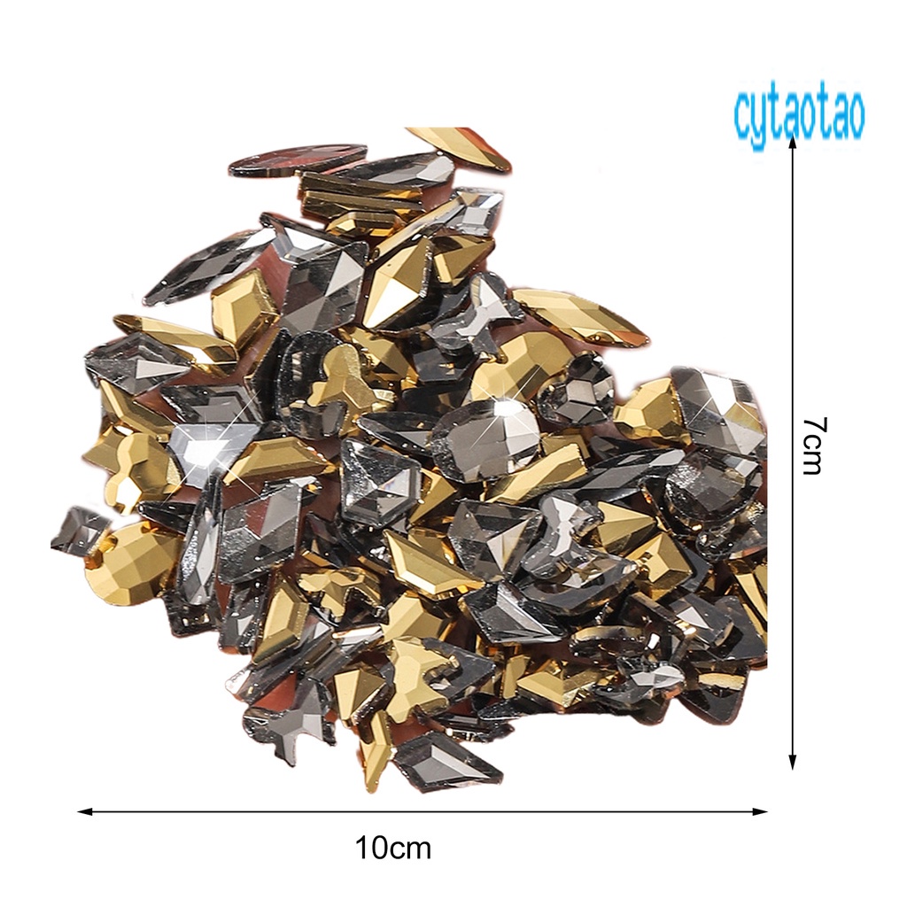 Set 100 Phụ Kiện Đính Trang Trí Móng Tay Siêu Nhẹ DIY Dành Cho Nữ