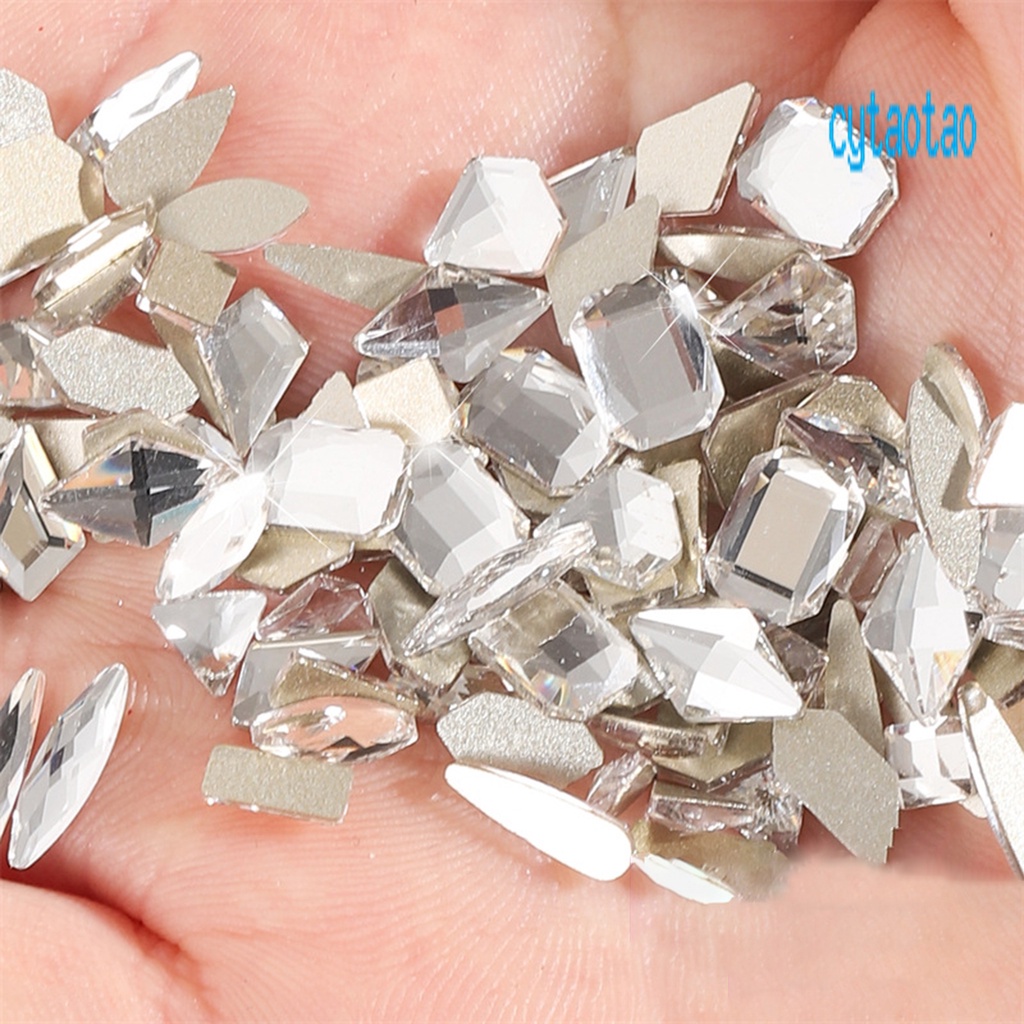 Set 100 Phụ Kiện Đính Trang Trí Móng Tay Siêu Nhẹ DIY Dành Cho Nữ