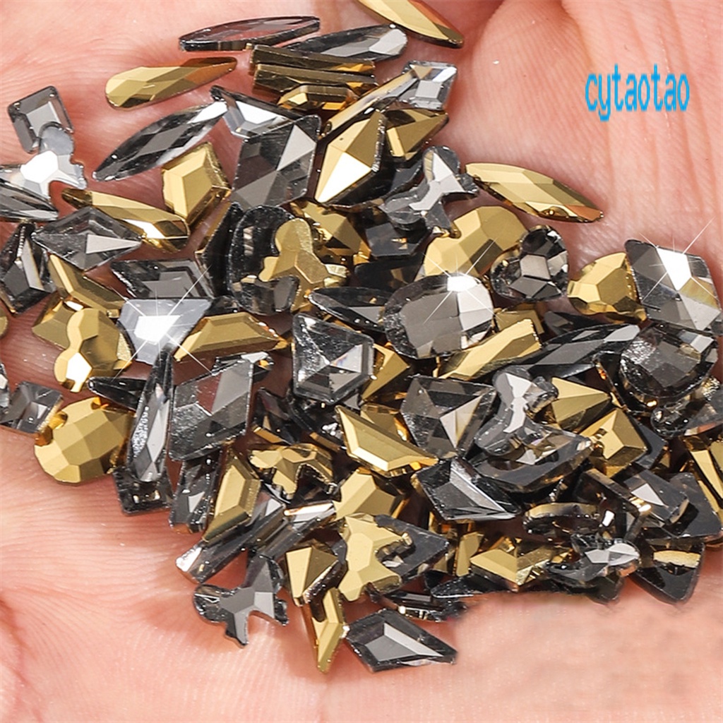 Set 100 Phụ Kiện Đính Trang Trí Móng Tay Siêu Nhẹ DIY Dành Cho Nữ