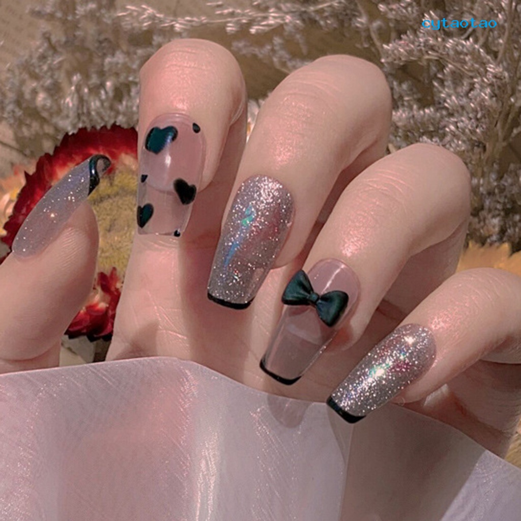 Set 50 Phụ Kiện Nơ Mini Trang Trí Móng Tay 3D Cho Nữ