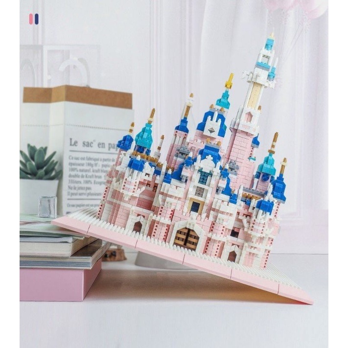 Bộ  lắp ghép tòa nhà disney 4900 chi tiết kèm đèn led