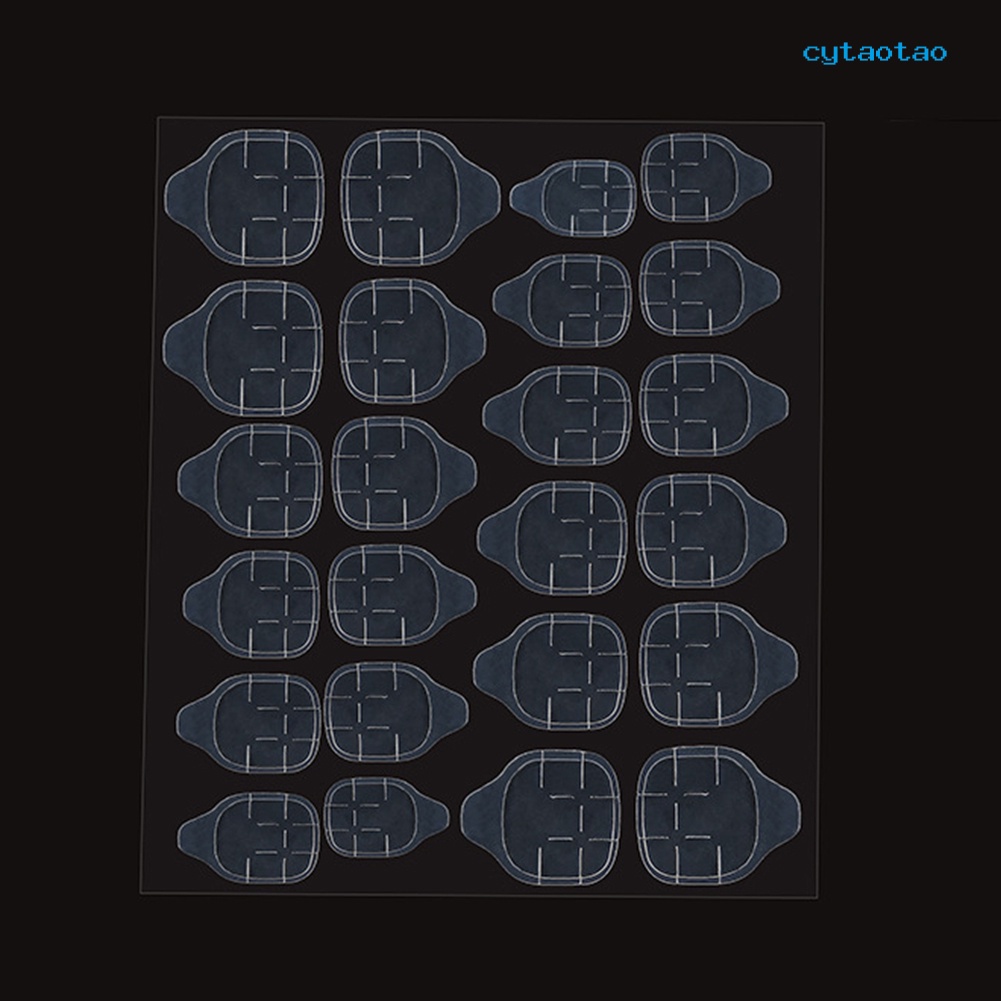 Set 120 Băng Keo Dán Móng Tay Giả Trong Suốt Hai Màu