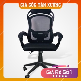 [HÀNG CHÍNH HÃNG] Ghế Văn Phòng, Ghế Lưới Văn Phòng Chân Thép Chắc Chắn Xoay 360 Độ Nệm Lưới Cao Cấp