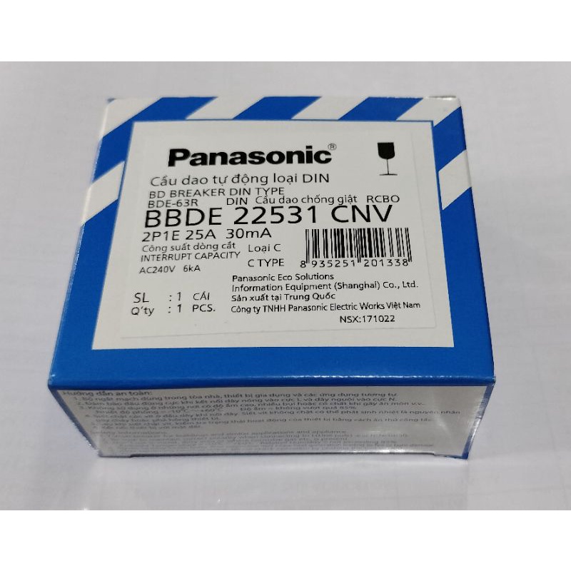 RCBO chống giật Panasonic