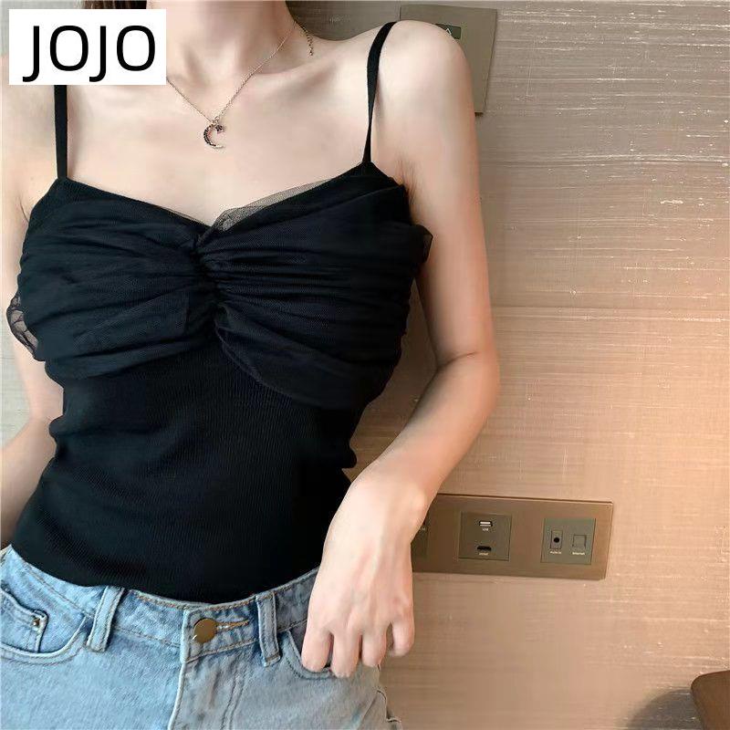 Áo Dệt Kim Không Tay Bằng Lụa Mát Phối Lưới Thời Trang Mới