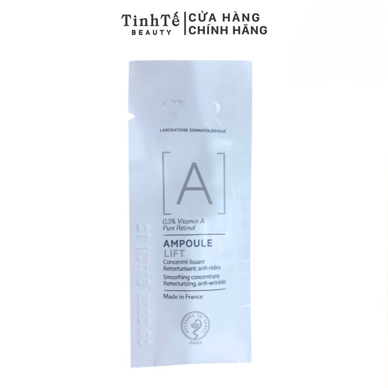 [HB GIFT]Tinh chất cho da lão hóa, da không đều màu Vitamine A RETINOL 0.3 SVR [A] Ampoule Lift 2ml