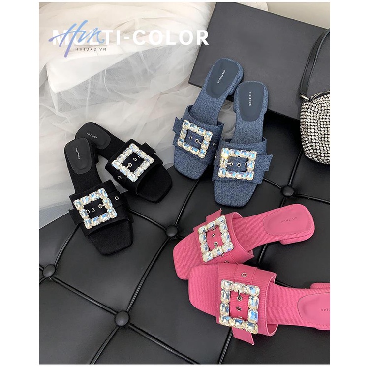 Dép Sandal Đế Bằng Thiết Kế Mới Thời Trang Mùa Hè Dành Cho Nữ