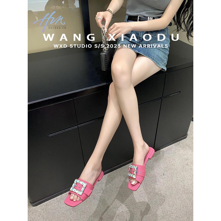 Dép Sandal Đế Bằng Thiết Kế Mới Thời Trang Mùa Hè Dành Cho Nữ