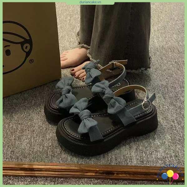 Xăng đan nữ mùa hè mẫu mới nơ bướm