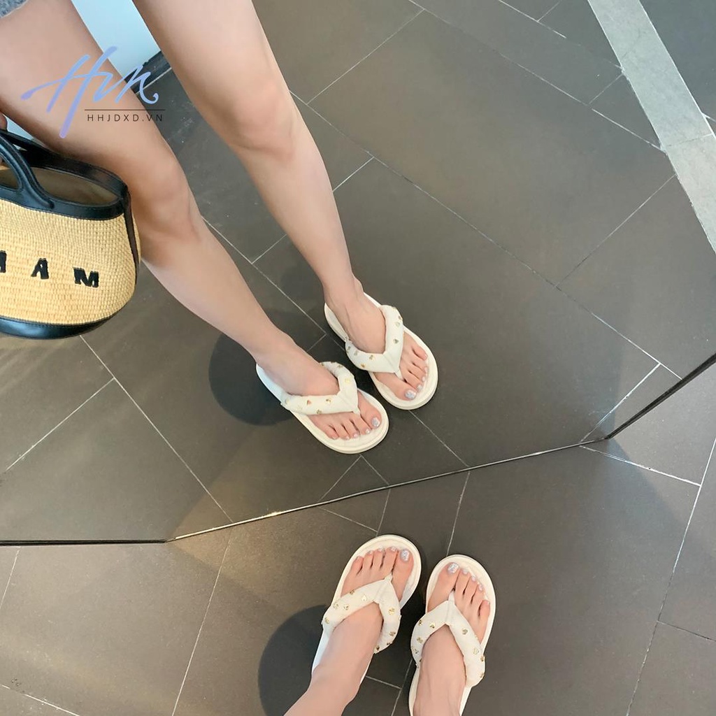 Sandal Xỏ Ngón Đế Dày Thời Trang Đi Biển Cho Nữ