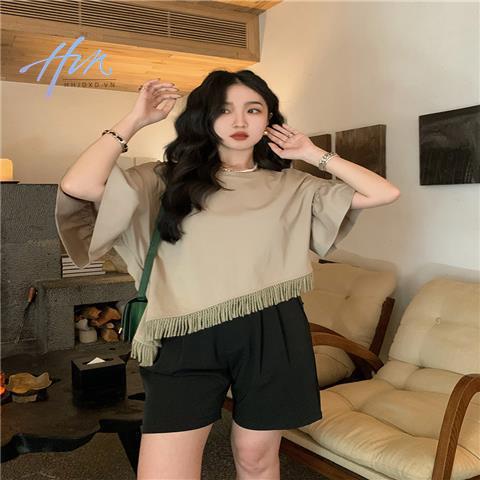 Áo Thun Nữ Cao Cấp Rộng Tay Loe Có Tua Rua Kiểu Cách Cổ Điển Mới