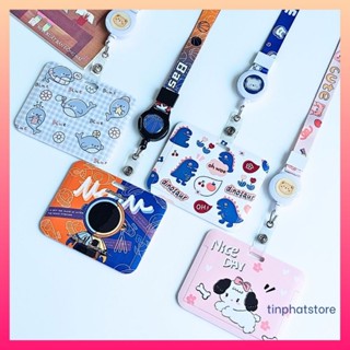  Thẻ đeo bảng tên bao đựng thẻ học sinh ngang nhiều họa tiết dây đeo thẻ yoyo được in chuyển nhiệt dễ kéo rộng 1.5cm 