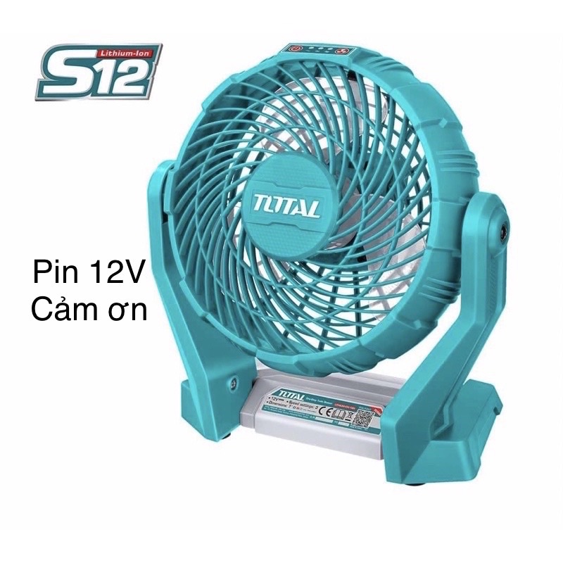 Quạt gió dùng pin 12V TOTAL TFALI1207