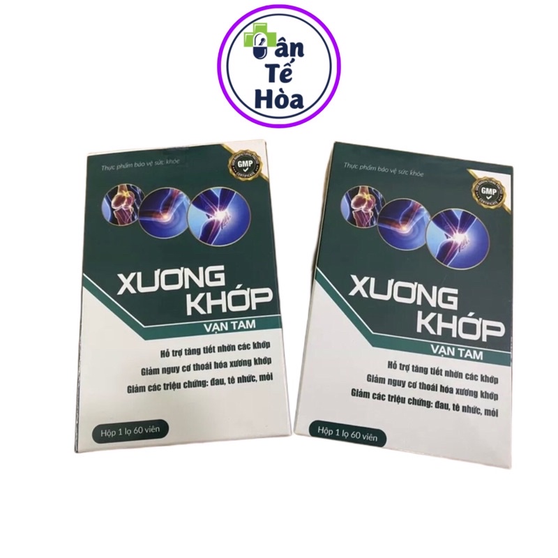 Xương Khớp Vạn Tam - tăng chất nhờn khớp, thoái hóa khớp - hộp 60 viên - Vata