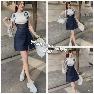 Sét yếm jean big size ms02